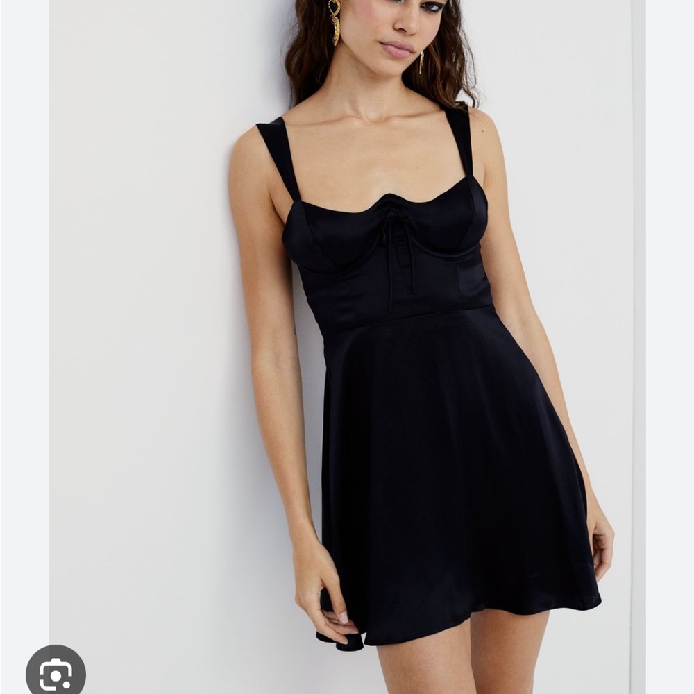For love and lemons black mini dress